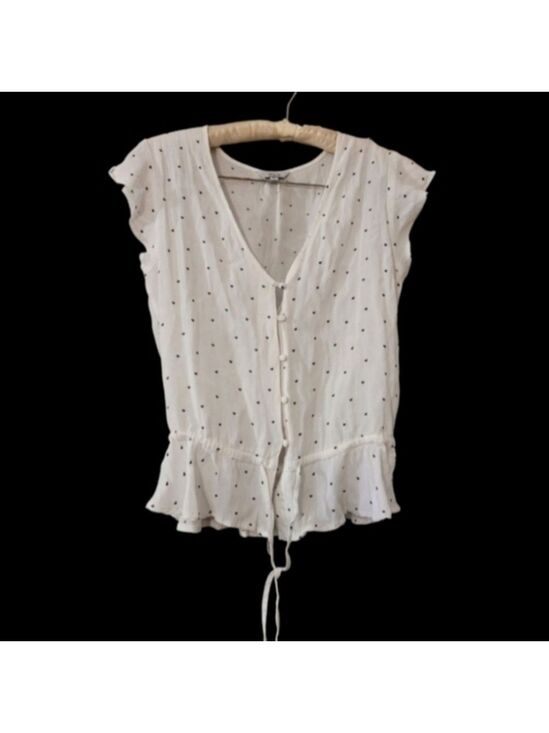 Rails Tops - Rails White Blouse With Hearts Fairy XS Feminine